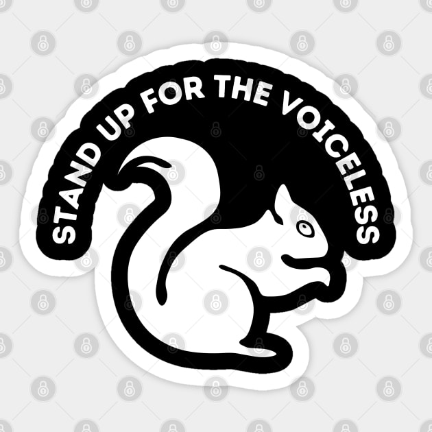 Stand up for the voiceless Sticker by Syntax Wear